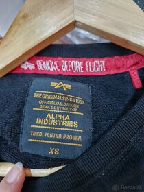 Cierno zlata mikina Alpha Industries XS (sedi na S) - 3