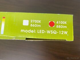 Podhľadové LED svietidlo Ecolite LED-WSQ-12W/4100 - 3