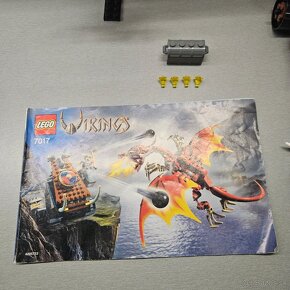 LEGO Vikings 7017 Viking Catapult versus the Nidhogg Dragon - 3