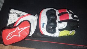 ALPINESTARS rukavice SP-2 V3 white / fluo red / black - 3