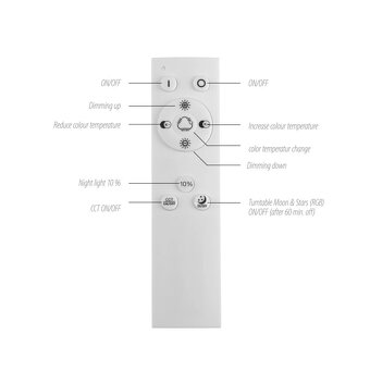 Stmievateľné stropné svietidlo + diaľkové ovládanie - 3