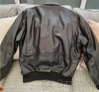 Kožená bomber bunda Aviation leathercraft - 3