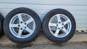 Elektróny 5x112 R15 / zánovné celoročné Barum 195/65 R15 - 3