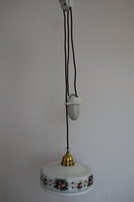 Starožitná kuchynská lampa sťahovacia. - 3