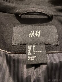 Cierne elegatne sako H&M - 3