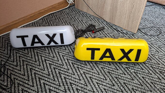 Taxi transparent ZLTY aj BIELY s LEDDIODOVIM osvetlenim - 3