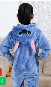 detský pyžamový overál Stitch, unisex, veľkosť 120 - 3