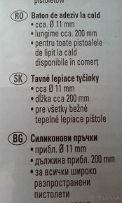 Tavné lepiace tycinky - 3