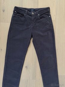 Armani Jeans nohavice modré kord - 3