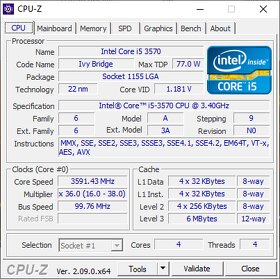 Intel® Core™ i5-3570 Processor (4 Cores, 6M Cache, 3.40 GHz) - 3