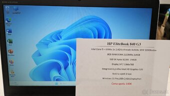 HP EliteBook 840 G3 i5 6300U, 14" - 3