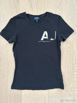 Armani Jeans tričko čierne XS - 3