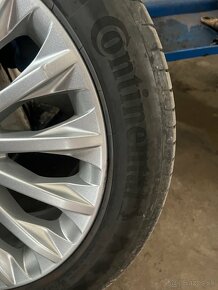 Letné pneumatiky na diskoch originál Ford 215/50 R 17 - 3