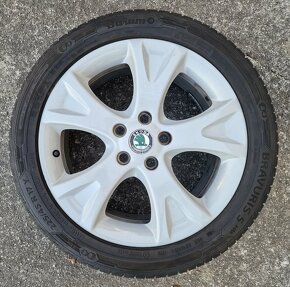 HLINÍKOVÉ DISKY ŠKODA 5x112 R17 S PNEU 225/45 R17 - 3