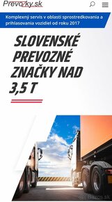 Prevozné značky nad 3,5t ✅2024✅ | Prevozky.sk - 3