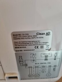 Clean Air Optima CA-703, odvlhčovač a čistička vzduchu - 3