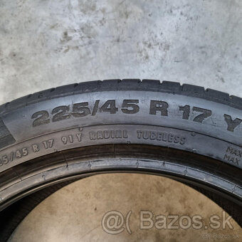 Letné pneumatiky 225/45 R17 CONTINENTAL DOT0217 - 3