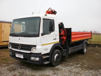 Mercedes Benz ATEGO 3 straný sklápač s hydraulickou rukou - 3