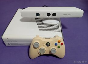 Biely XBOX 360 SLIM 4GB aj s kinectom - 3