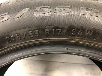 Predám letné pneu 215/55/r17 Pirelli Cinturato P7 - 3