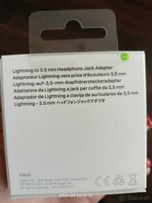 APPLE LIGHTNING ADAPTÉR NA 3.5MM - 3