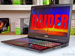 Herný notebook MSI RAIDER | i7-8750H | GTX 1060 | ZÁRUKA - 3