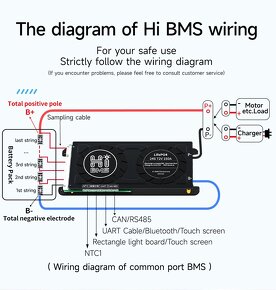 Smart BMS 200A s16 + Bluetooth na 48V - 3