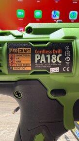 NOVÉ - Aku vrtačka Procraft PA18C, 2x batéria - 3