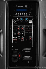 Aktívny reproduktor na USB, SD, BT a 2ks bezdrôtovémikrofóny - 3