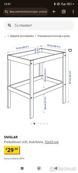 Prebalovaci pult Ikea - 3