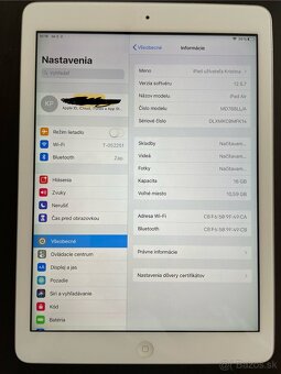 Apple iPad Air 16gb (Wi-Fi) A1474 plne funkčný - 3