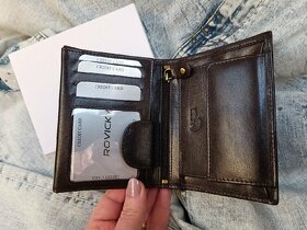 Pánska KOŽENÁ peňaženka hnedo-čierna - 3