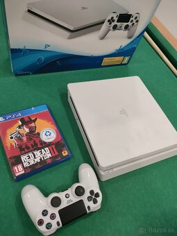 PS 4 slim 1x ovladač 1x hra - 3