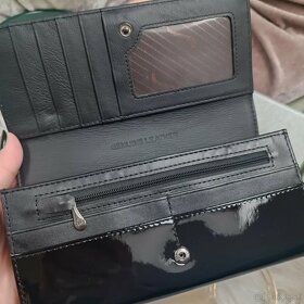 Krásna čierna kožená peňaženka - 3
