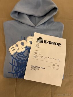 Sp5der Web Hoodie Sky Blue - 3