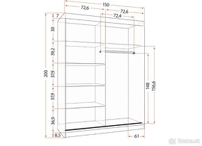 Šatníková skriňa VISTA 05 - 3