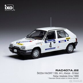 Modely Škoda Rallye Favorit, 130 a další 1:43 IXO - 3