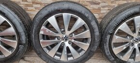 Predám originál VW elektróny 5x112 r16 7J ET45/ 205/55r16 - 3