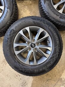 hliníkové disky hyundai r16, zimné pneumatiky 215/70r16 - 3