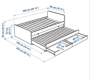 Rozkladacia postel SLAKT Ikea - 3