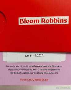 Bloom Robbins poukážky - 3