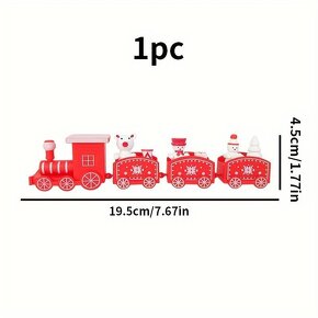 Dekoracny vianocny vlacik 17 cm - 3