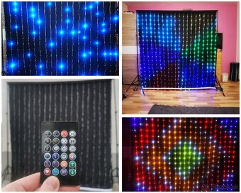 Led svetelná animačná RGB plachta so statívom - 3