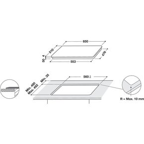 Indukčná varná doska Whirlpool - WF S9365 BF/IXL - 3