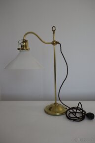 Starožitná stolová lampa mosadzná. - 3