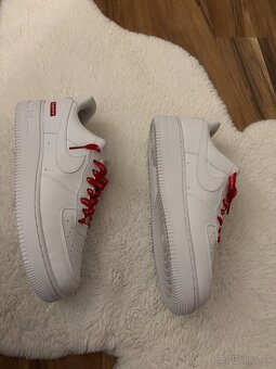 Nike Air Force 1 Supreme White - 3