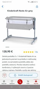 Detská postieľka Kinderkraft Neste air Grey - 3