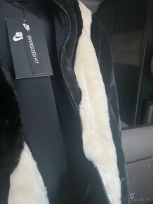 Nike Kožušinová Bunda Faux Fur Swoosh Black - 3