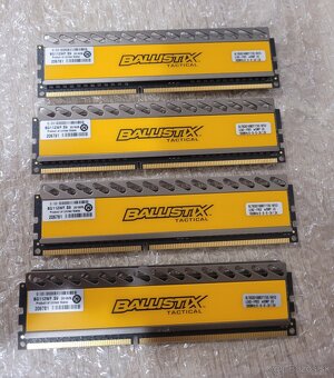 Predám pamäte 32GB DDR3 CRUCIAL Ballistix 1600 Mhz - 3