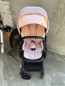 Športový kočík Cybex Priam Matt Black 2022, Peach Pink - 3